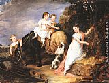 Famous Joseph Paintings - Portrait of the Children of the Rev. Joseph Arkwright of Mark Hall, Essex